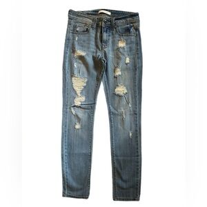 Eunina Distressed Blue Jeans